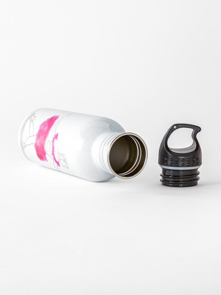 Alternate view of Pink Ballerina illustration Water Bottle
