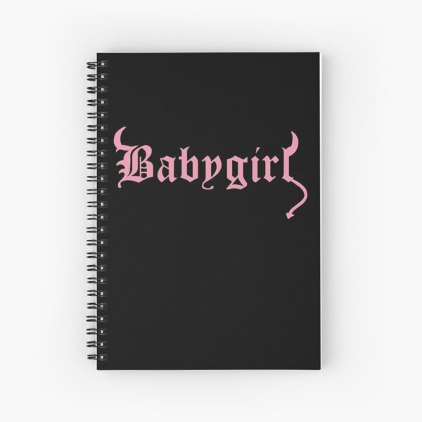 pink devil baby girl Spiral Notebook
