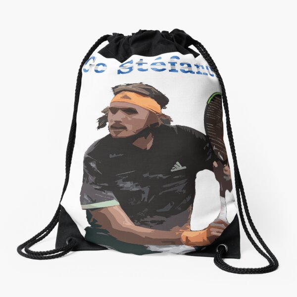 Tsitsipas Drawstring Bags | Redbubble