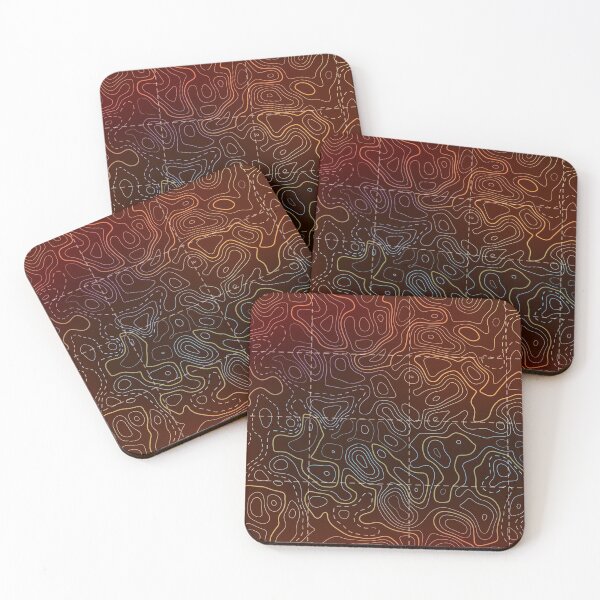 Item preview, Illustration of topographical map terrain. designed and sold by MrazTees.