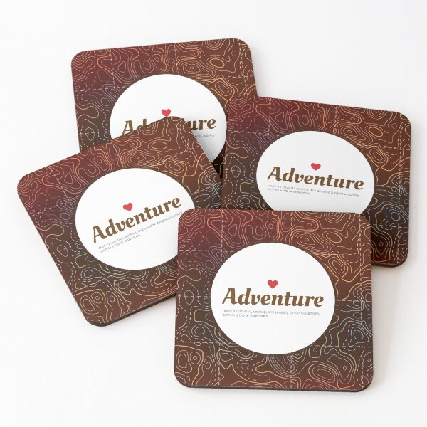 Item preview, "Adventure" - illustration of topographic map terrain. designed and sold by MrazTees.
