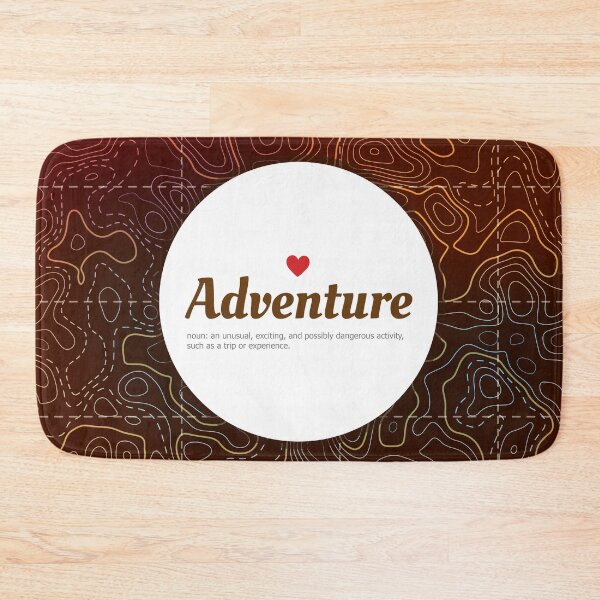 Item preview, "Adventure" - illustration of topographic map terrain. designed and sold by MrazTees.