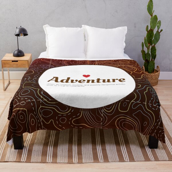 Item preview, "Adventure" - illustration of topographic map terrain. designed and sold by MrazTees.