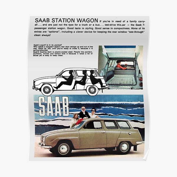 SAAB 95 Póster