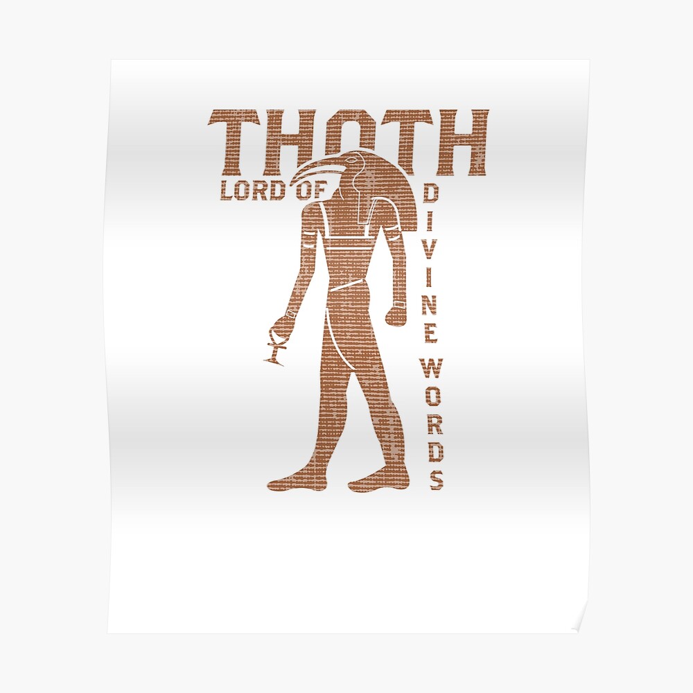 Egyptian God Thoth Djehuty Poster By Leftty Redbubble