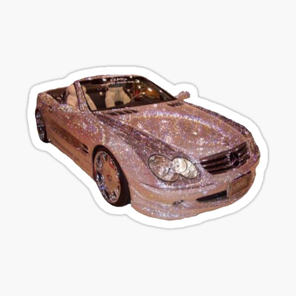 "glitter car y2k aesthetic" Sticker by yuhhstruly Redbubble