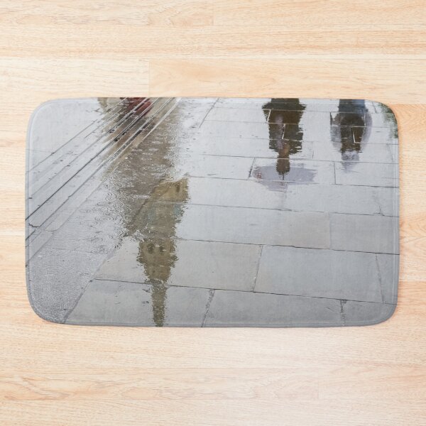 Item preview, Rainy London Reflections - Trafalgar Square and St Martin-in-the-Fields Belltower designed and sold by Georgia Mizuleva.