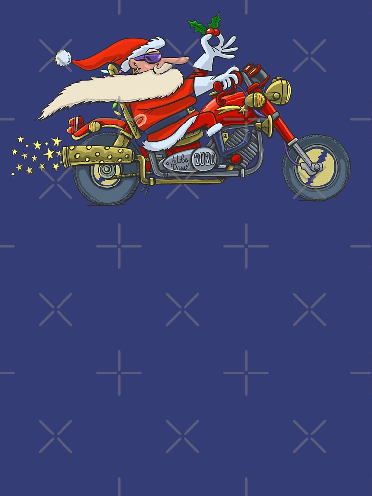 Santa Claus ride on motorcycle by duxpavlic