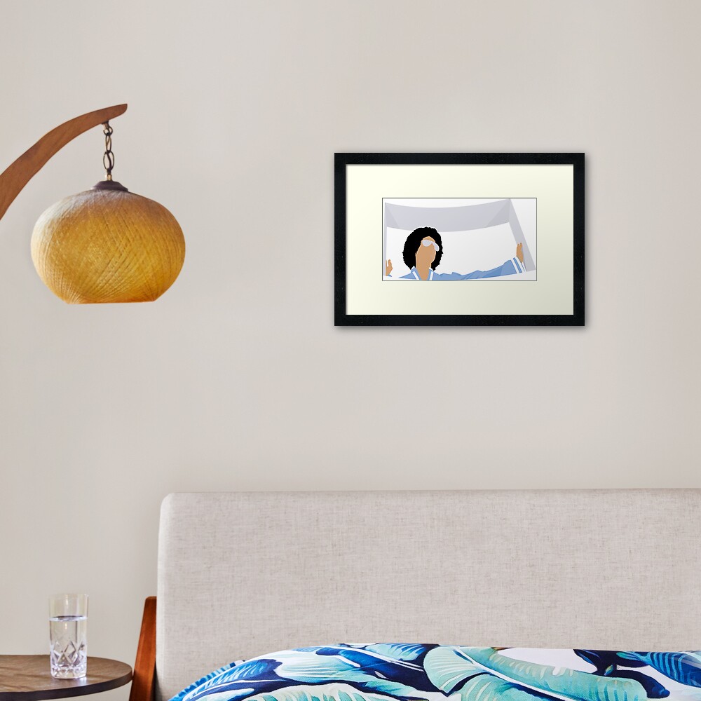 7801 window Framed Art Print