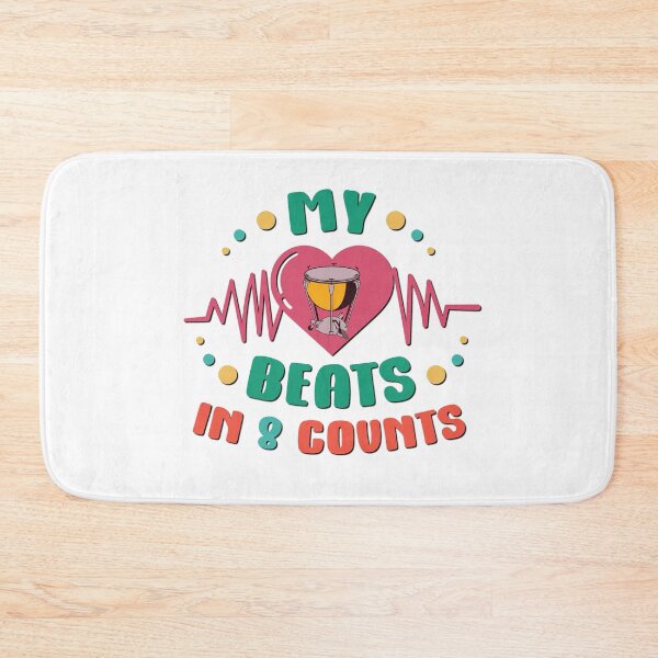 Item preview, My Heart Beats in 8 Counts - Timpani designed and sold by BandMomDesigns.