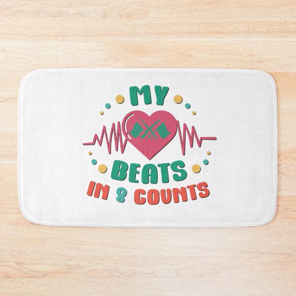 Item preview, My Heart Beats in 8 Counts - Color Guard designed and sold by BandMomDesigns.