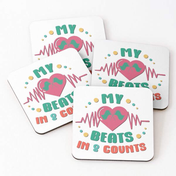 Item preview, My Heart Beats in 8 Counts - Color Guard designed and sold by BandMomDesigns.