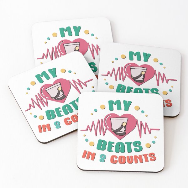 Item preview, My Heart Beats in 8 Counts - Shako designed and sold by BandMomDesigns.
