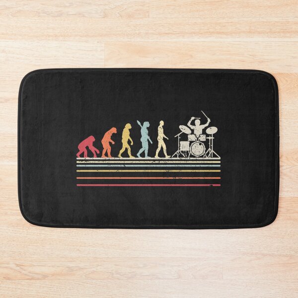 Item preview, Funny Drummer Graphic. Retro Vintage Evolution Of Man Print designed and sold by PackAPunch.
