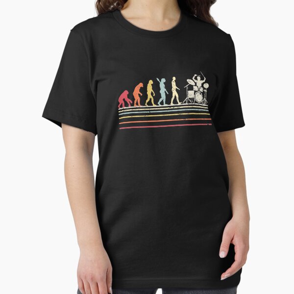 Item preview, Funny Drummer Graphic. Retro Vintage Evolution Of Man Print designed and sold by PackAPunch.
