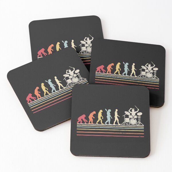Item preview, Funny Drummer Graphic. Retro Vintage Evolution Of Man Print designed and sold by PackAPunch.