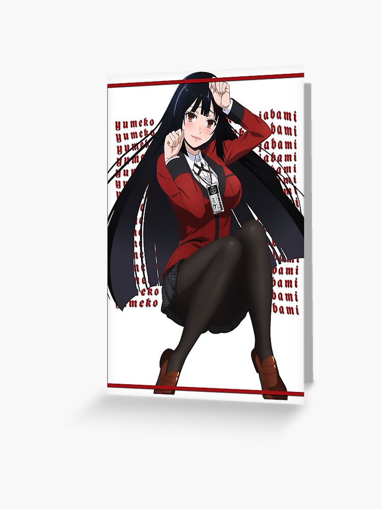 Kakegurui - Yumeko Jabami cards anime Greeting Card for Sale by