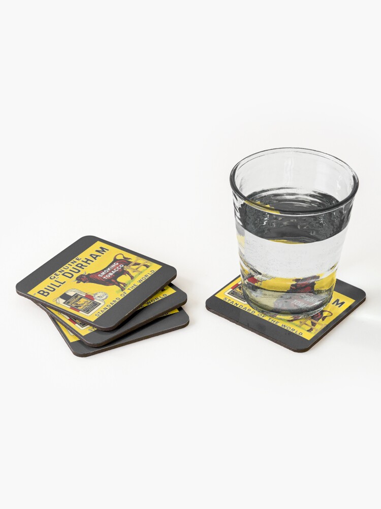 Alternate view of BULL DURHAM: Vintage Smoking Tobacco Advertising Print Coasters (Set of 4)