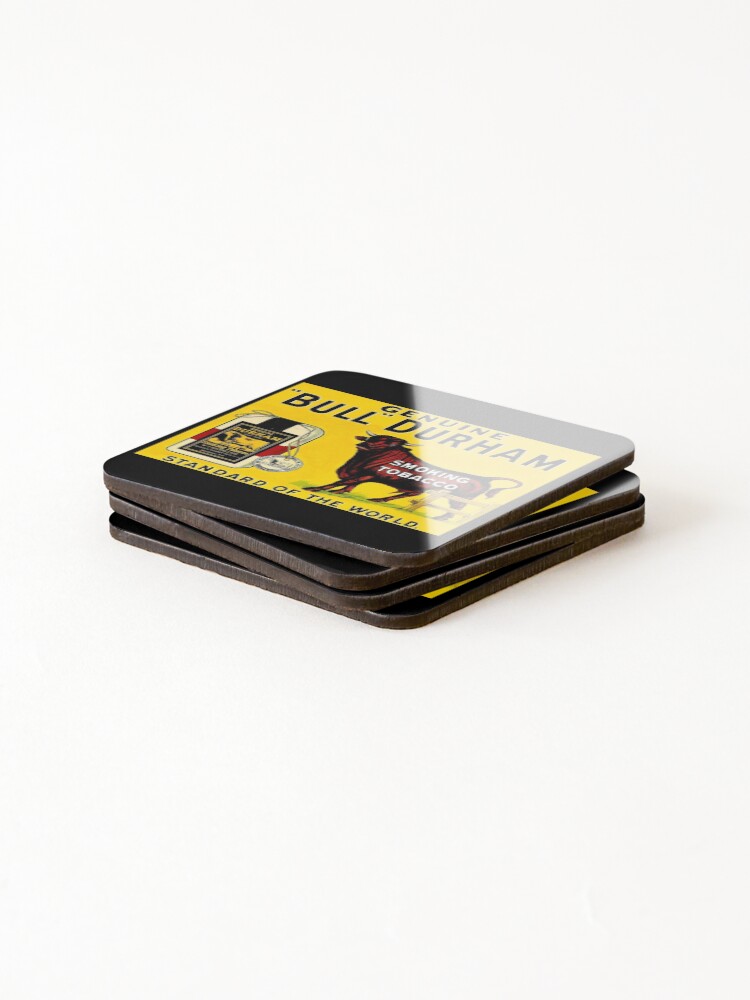 Alternate view of BULL DURHAM: Vintage Smoking Tobacco Advertising Print Coasters (Set of 4)