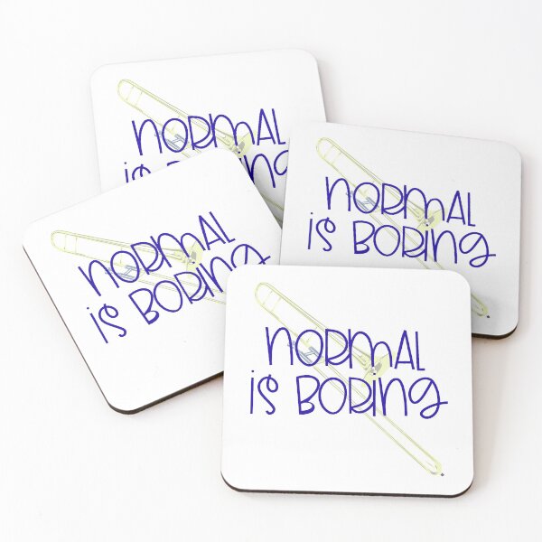 Item preview, Normal Is Boring - Trombone designed and sold by BandMomDesigns.