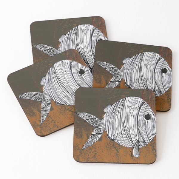 Item preview, White Fish By ArtGuru 9642 - Acrylic On Paper designed and sold by Art Guru.