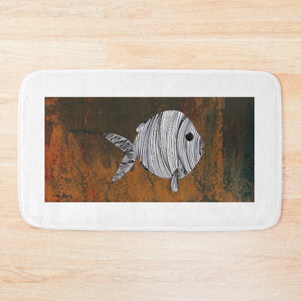 Item preview, White Fish By ArtGuru 9642 - Acrylic On Paper designed and sold by Art Guru.