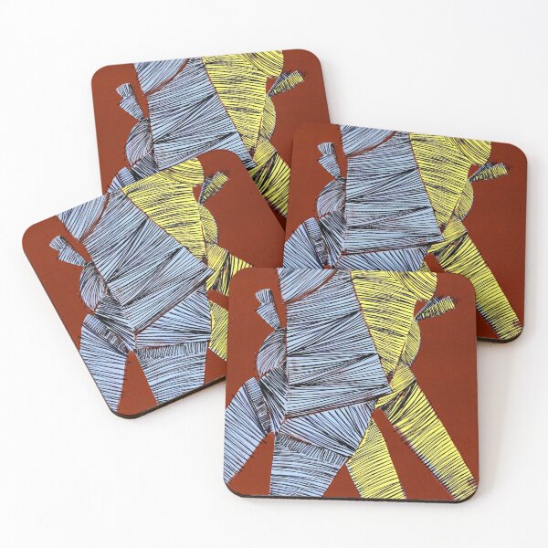 Item preview, Two Horses By ArtGuru 9645 - Acrylic On Paper designed and sold by Art Guru.