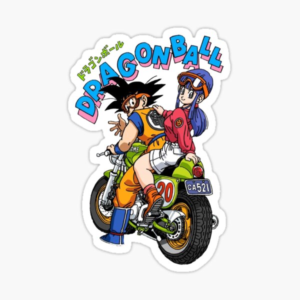 Dragon Ball - Bulma & Gohan Bike Sticker