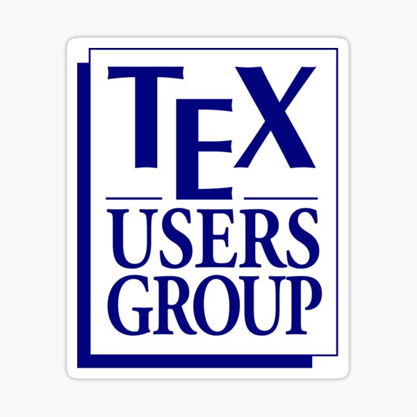 Tex Users Group Logo Sticker