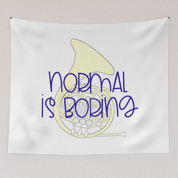 Item preview, Normal Is Boring - French Horn designed and sold by BandMomDesigns.