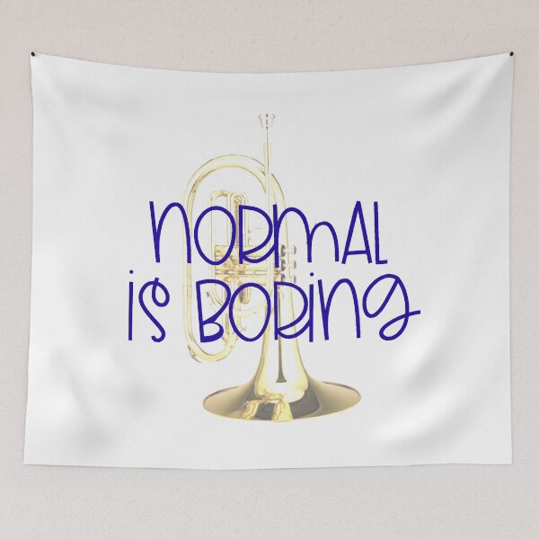 Item preview, Normal Is Boring - Mellophone designed and sold by BandMomDesigns.