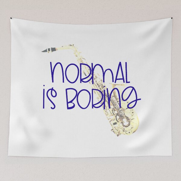 Item preview, Normal Is Boring - Alto Sax designed and sold by BandMomDesigns.