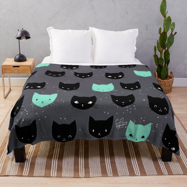 Item preview, black cat - grey designed and sold by Lyxy.
