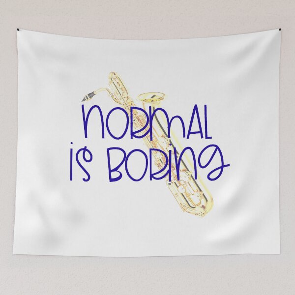 Item preview, Normal Is Boring - Bari Sax designed and sold by BandMomDesigns.