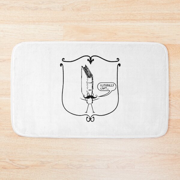 Item preview, I Literally Can't Tote Bag - Literature Writer Teacher Funny Mustache For Bookish Nerds | Book Puns For Readers Grammar Sarcasm designed and sold by balbert3.