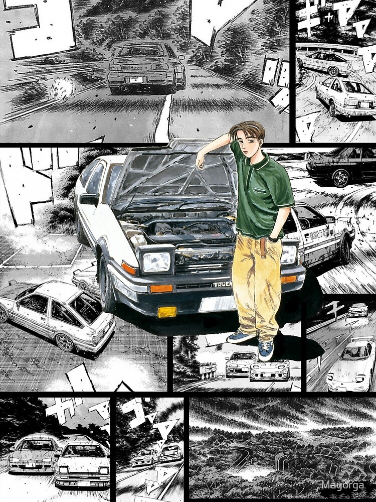 "Initial D / Takumi Fujiwara Manga Wall Design (Version