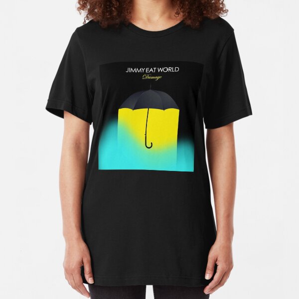 Jimmy Eat World Damage Album Cover Slim Fit T-Shirt