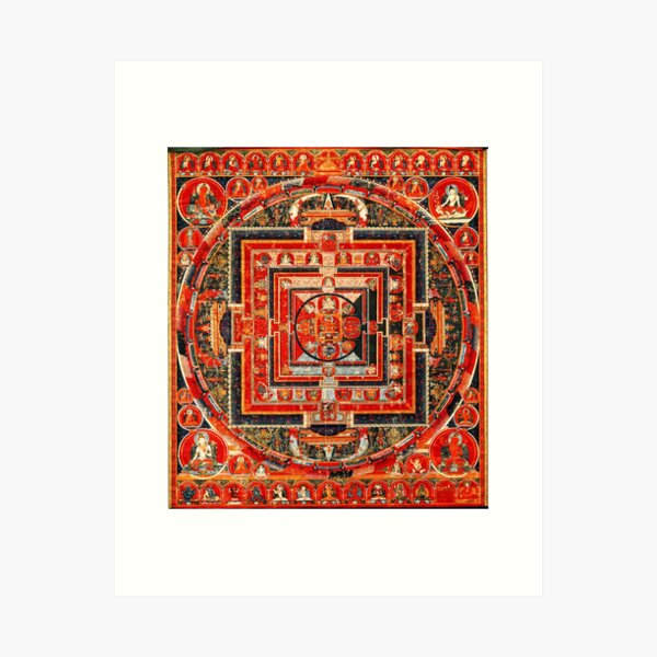Item preview, Buddhist Hindu Mandala 9 designed and sold by GuyBlank.