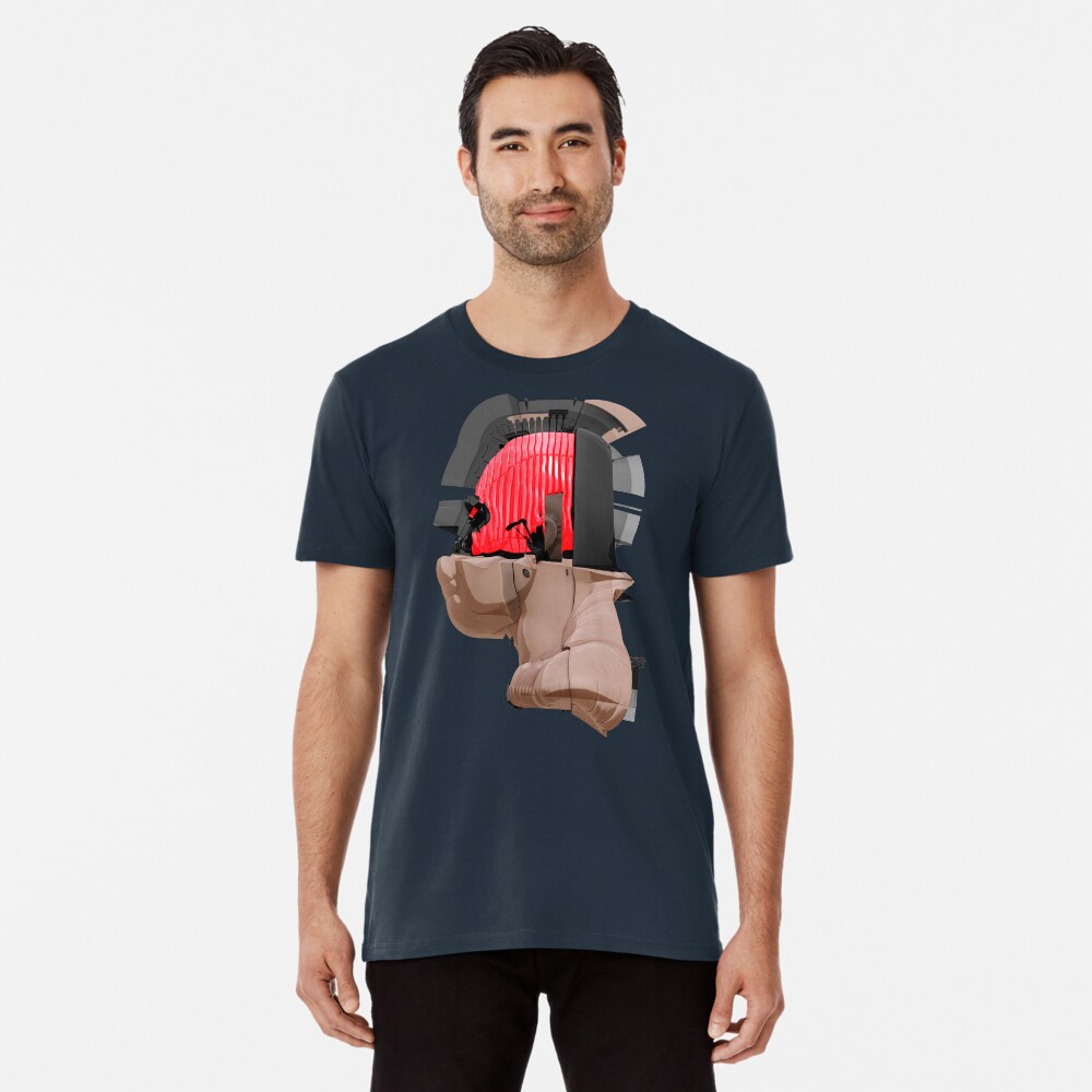 DISPLACEMIND II 12|2016 - Shirt (Cyberpunk Displacement 3D-Render Digital Art) Premium T-Shirt