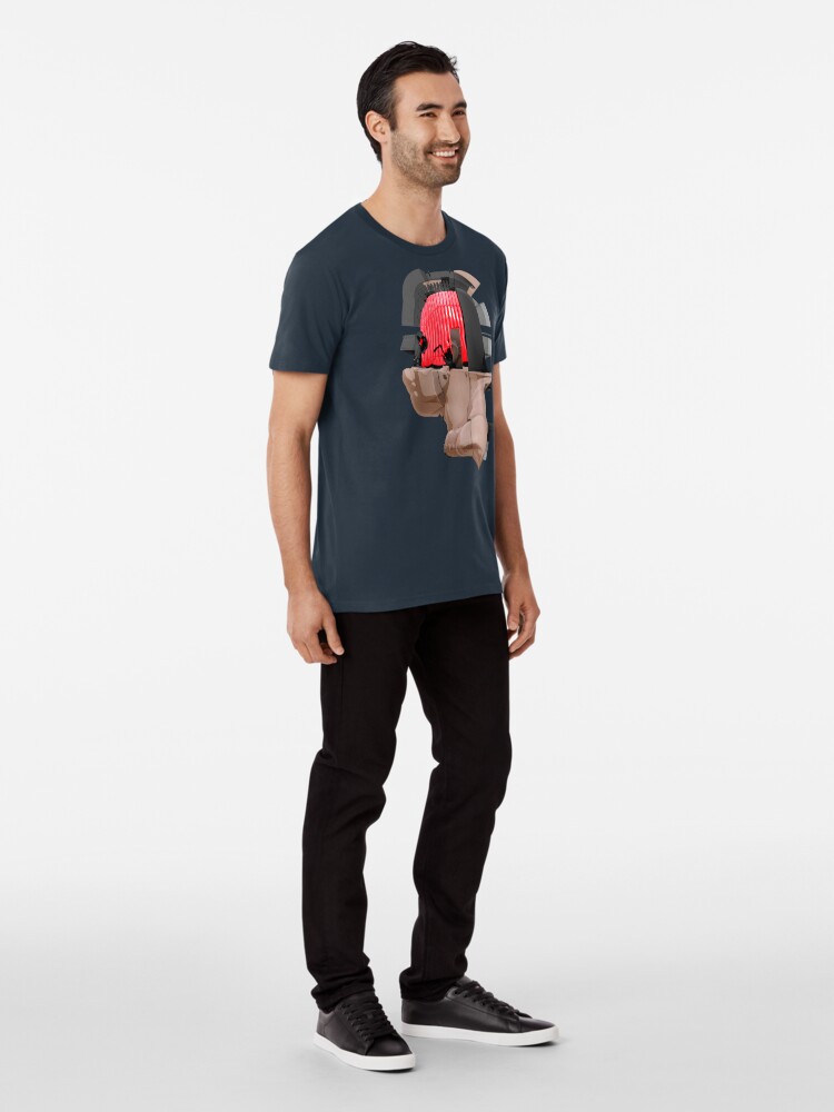 Alternative Ansicht von DISPLACEMIND II 12|2016 - Shirt (Cyberpunk Displacement 3D-Render Digital Art) Premium T-Shirt