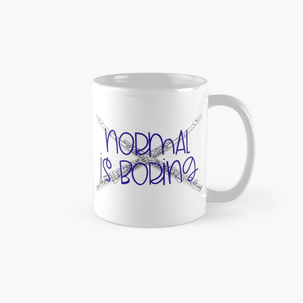 Item preview, Normal Is Boring - Flute designed and sold by BandMomDesigns.