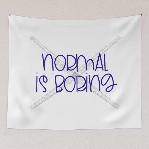 Item preview, Normal Is Boring - Bassoon designed and sold by BandMomDesigns.