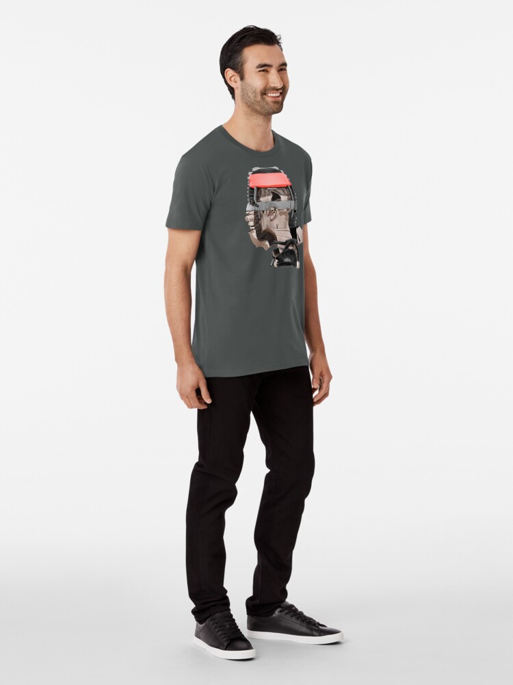 Alternative Ansicht von DISPLACEMIND III 12|2016 - Shirt (Cyberpunk Displacement 3D-Render Digital Art) Premium T-Shirt