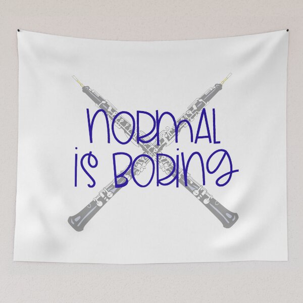 Item preview, Normal Is Boring - Oboe designed and sold by BandMomDesigns.