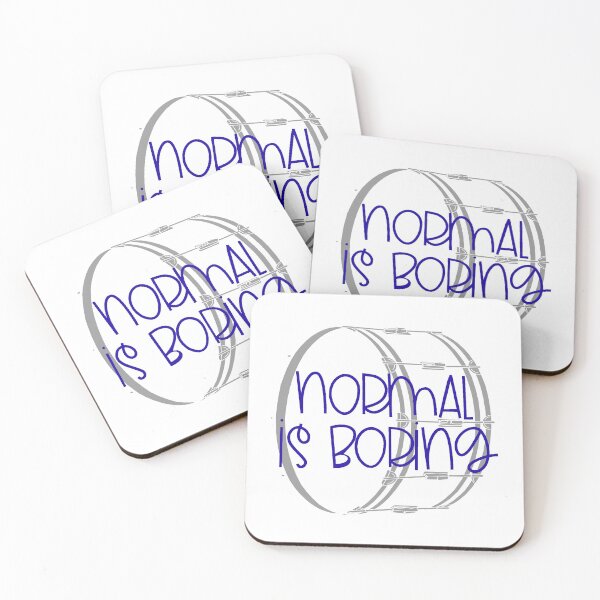 Item preview, Normal Is Boring - Bass Drum designed and sold by BandMomDesigns.