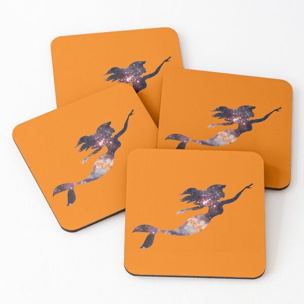 Item preview, Galaxy Mermaid in Orange designed and sold by GraceT26.