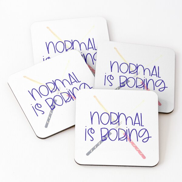 Item preview, Normal Is Boring - Drumsticks designed and sold by BandMomDesigns.