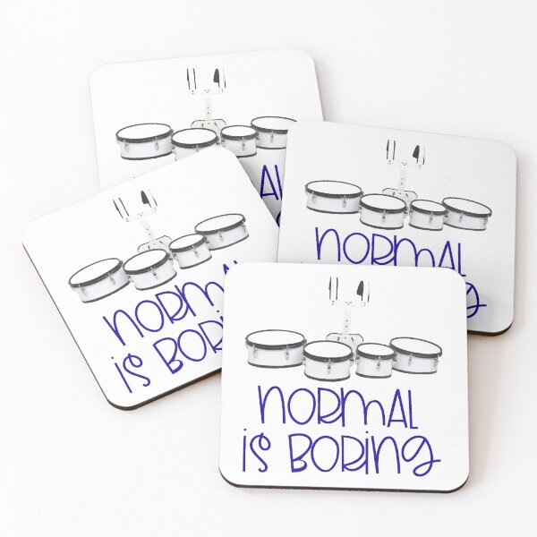 Item preview, Normal Is Boring - Quads/Tenors designed and sold by BandMomDesigns.