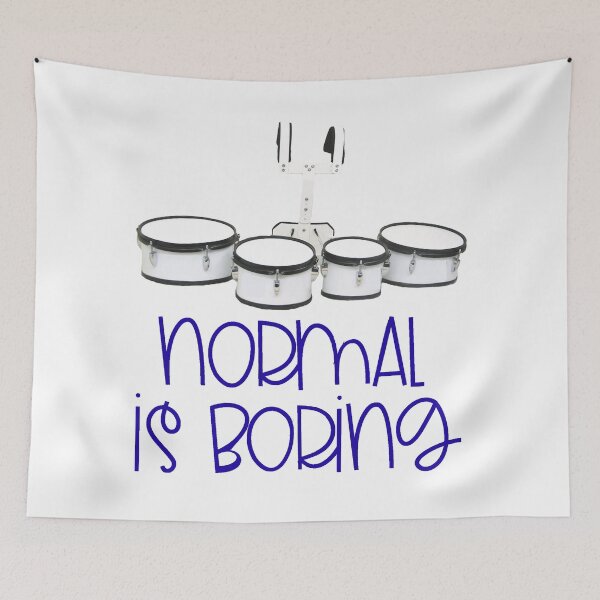 Item preview, Normal Is Boring - Quads/Tenors designed and sold by BandMomDesigns.