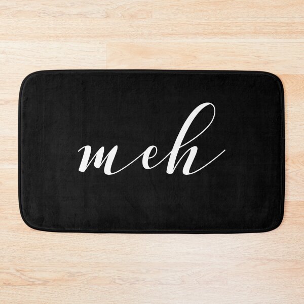 Item preview, meh (Black) designed and sold by quoteedesigns.